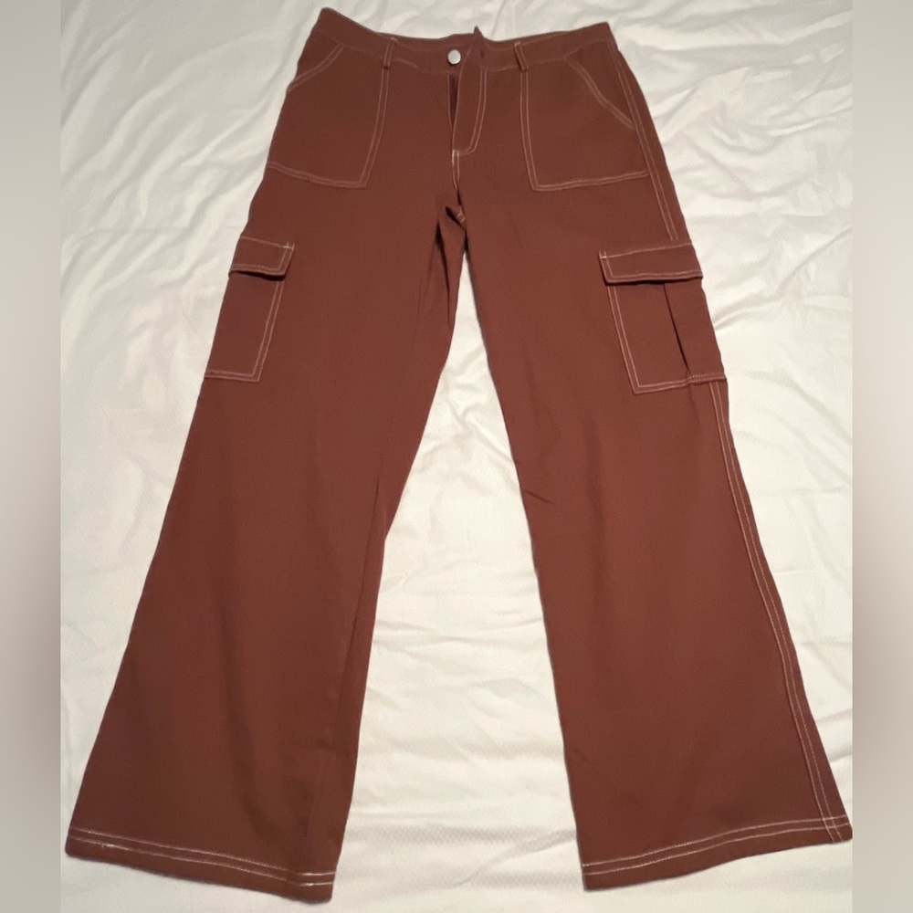 brown cargo pants.